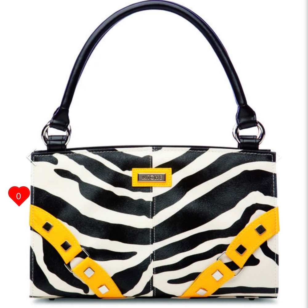 New miche Zoe  shell zebra w/ yellow cover for convertible classic bag NWT NIB